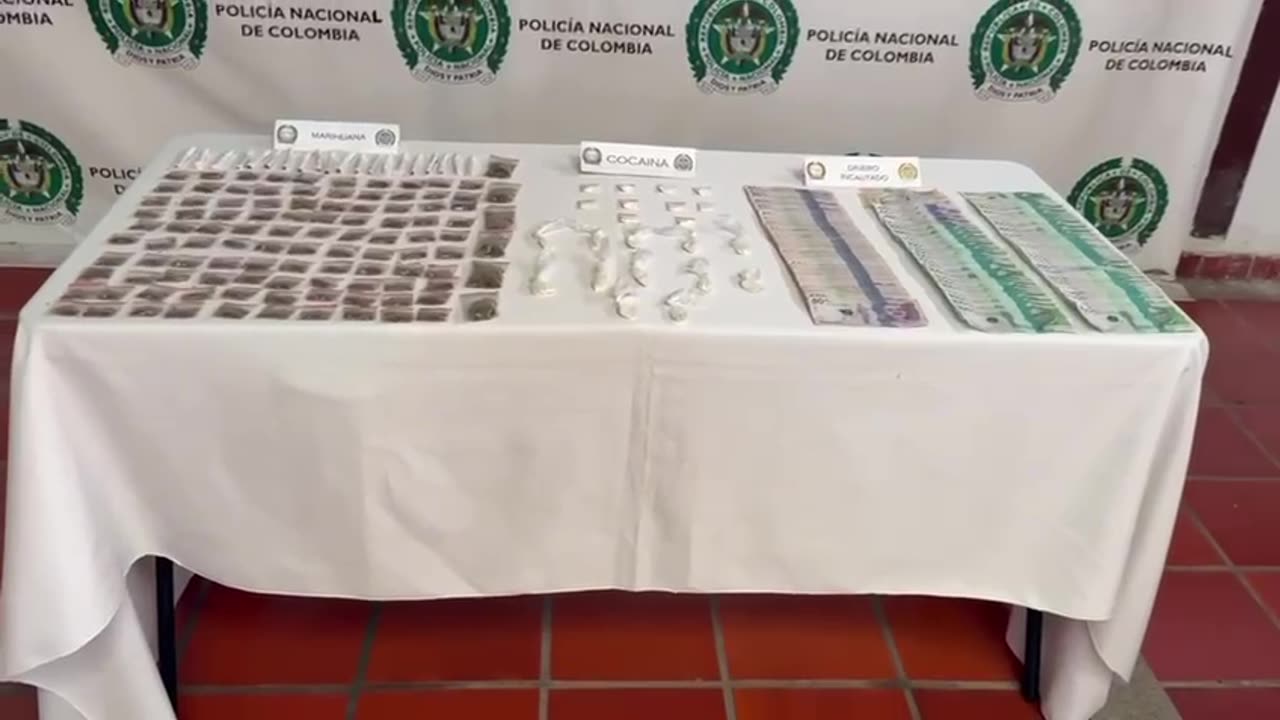 Desmantelan red de microtráfico en Bucaramanga: dos capturados y millonario decomiso