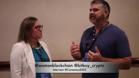 EXCLUSIVE Pre-Crash Out Interview - Justyna Oswoska & Ben Armstrong BitBoy Crypto at Consensus 2022