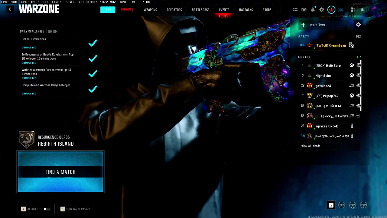 NEW WARZONE RUMBLE AND KICK STREAMER