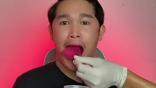Viral: Random Red Food Mukbang 🤩
