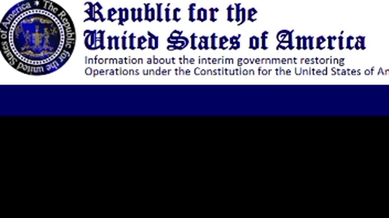 United States Declaration Of Sovereign Intent (DSI) Filing