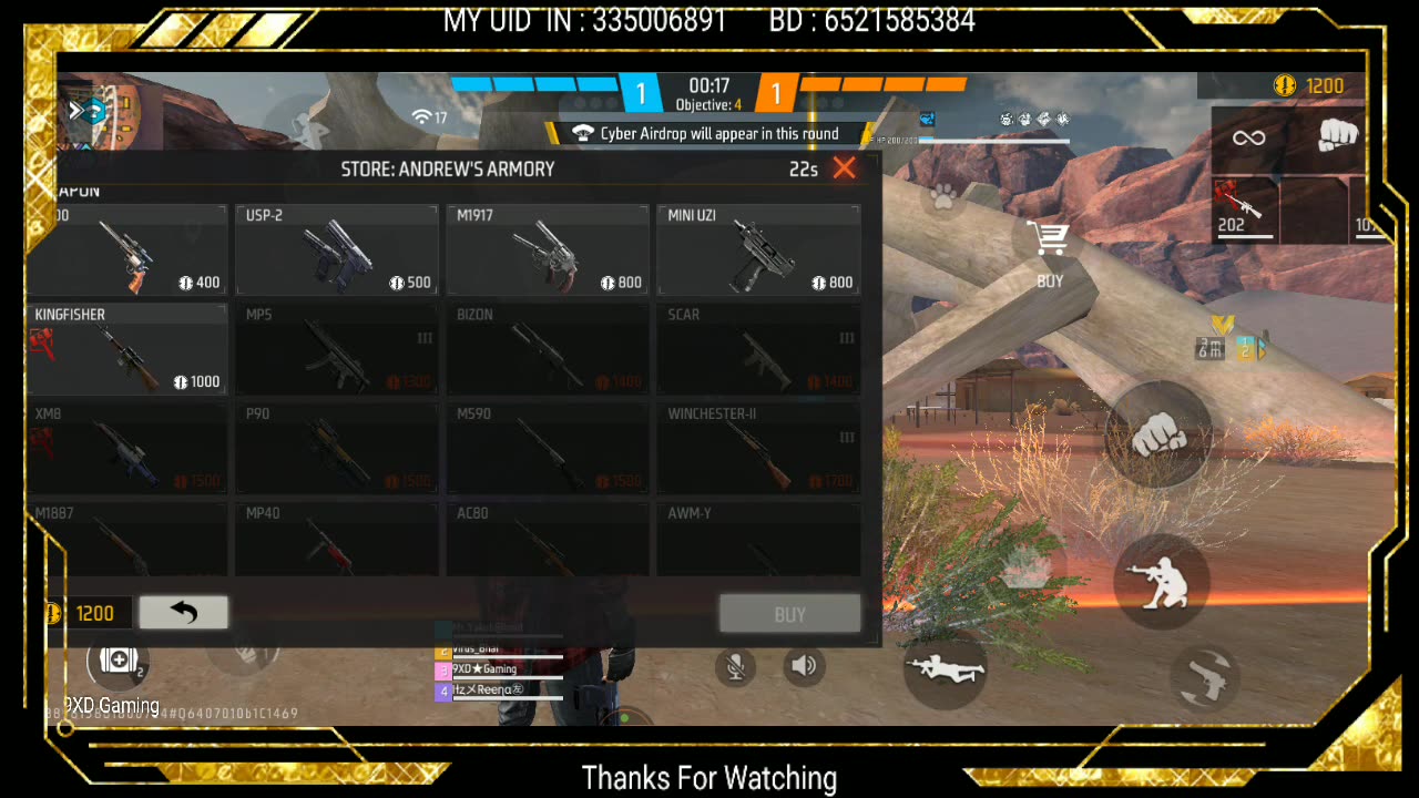 Free Fire Live With 9XD Gaming