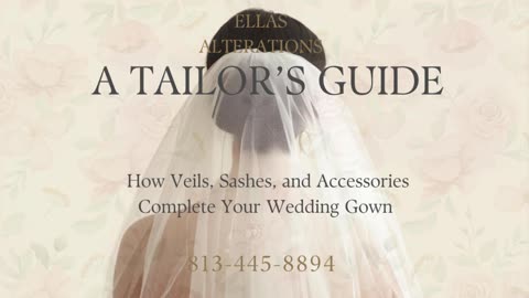 A Tailor’s Guide: How Veils, Sashes, and Accessories Complete Your Wedding Gown.