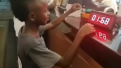 He Hit the Button Just in Time — Free Meal Secured