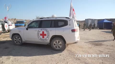 Footage shows the moments former hostages Alon Ohel and Guy Gilboa-Dalal