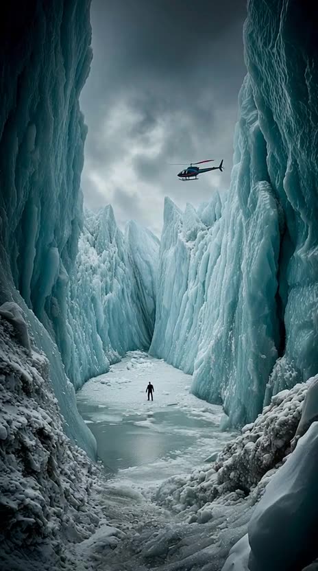 a_giant_waterfall_in_the_north_pole