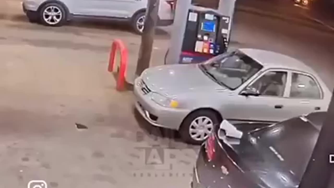 A Common Occurrence Gun Battle at a Ghetto Gas Station