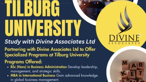 Future in Business, Finance & Marketing at Tilburg University with Divine Associates Ltd