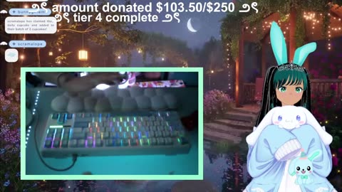 [asmr handcam] come hang in the garden with a bunnygirl♡ Donothon day 6!♡[vod archive]