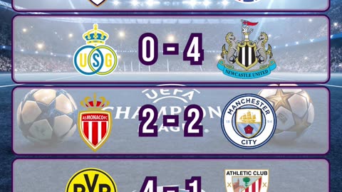 Resultado champions league del día 1de octubre