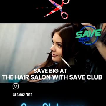 Save BIG at the hair salon with Save Club!