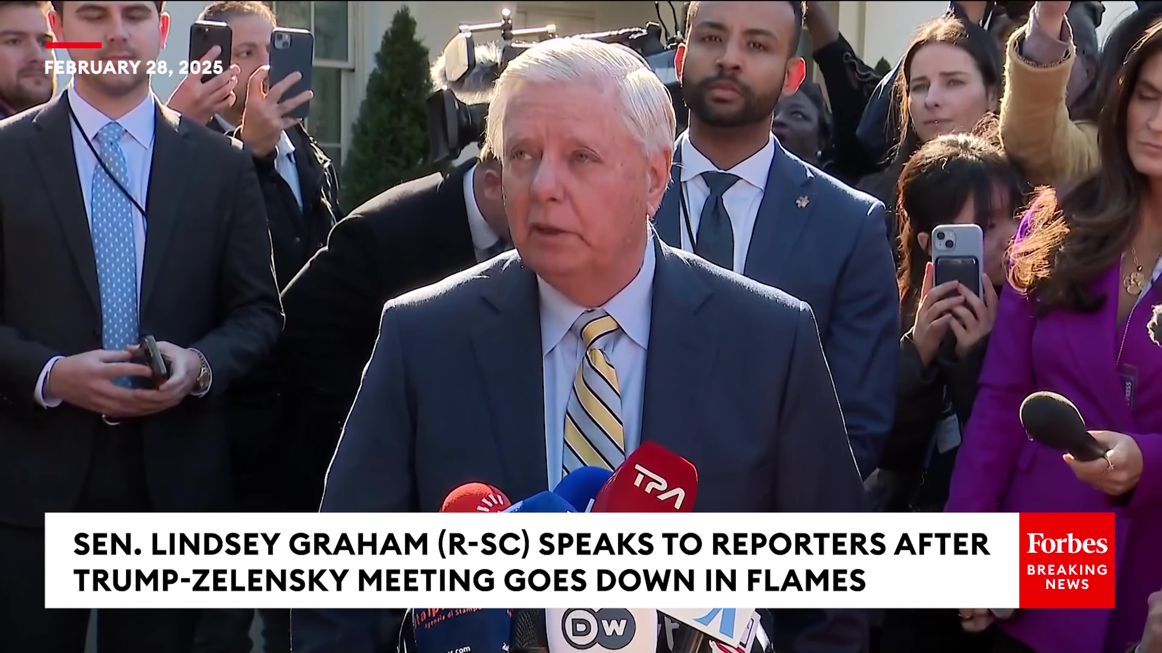 BREAKING NEWS- Graham Says Hes Never Been More Proud Of The President After Zelensky Meeting