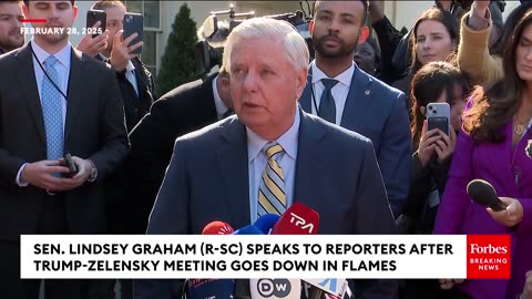 BREAKING NEWS- Graham Says He's 'Never Been More Proud Of The President' After Zelensky Meeting 