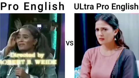 Pro English VS Ultra pro English || Funny Marriage satelment 😂