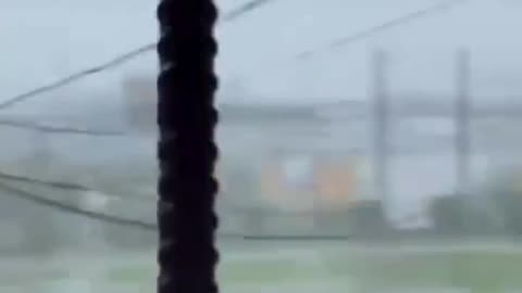 The roof of a building at the Savanna La Mar Public General Hospital in Jamaica