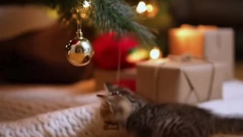 🐱🎄 My Cat Is Completely Obsessed With Christmas… And It’s Adorable ❤️✨