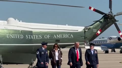 PTOUS and First Lady en route to Norfolk, VA to celebrate the Navy's 250th birthday 