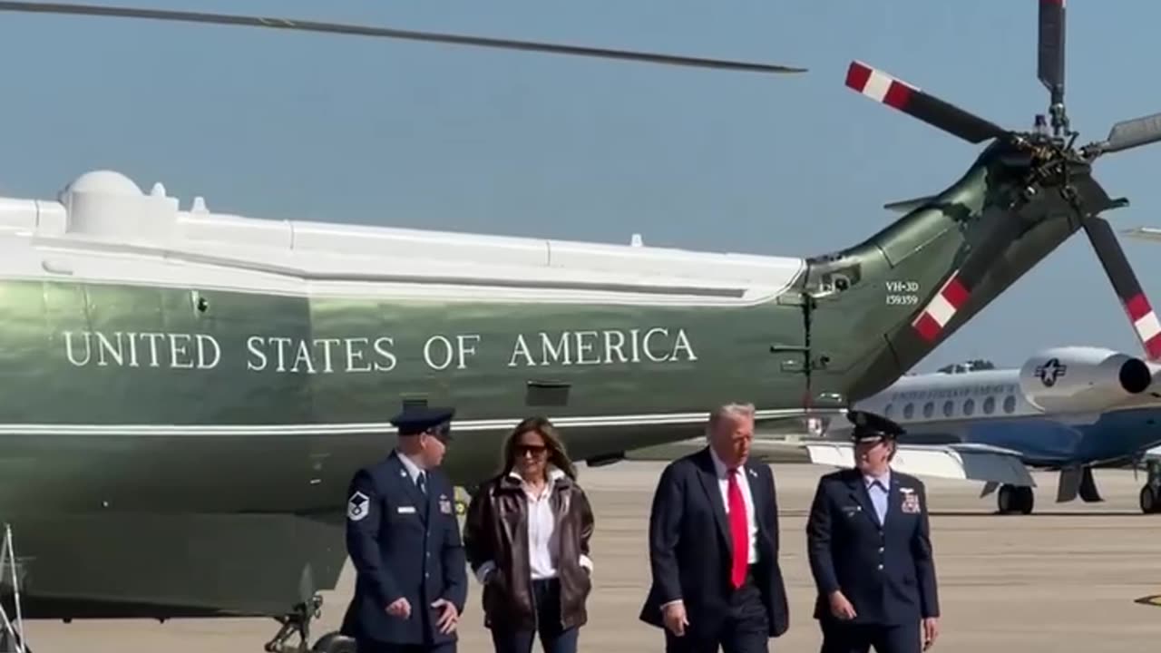 PTOUS and First Lady en route to Norfolk, VA to celebrate the Navy's 250th birthday