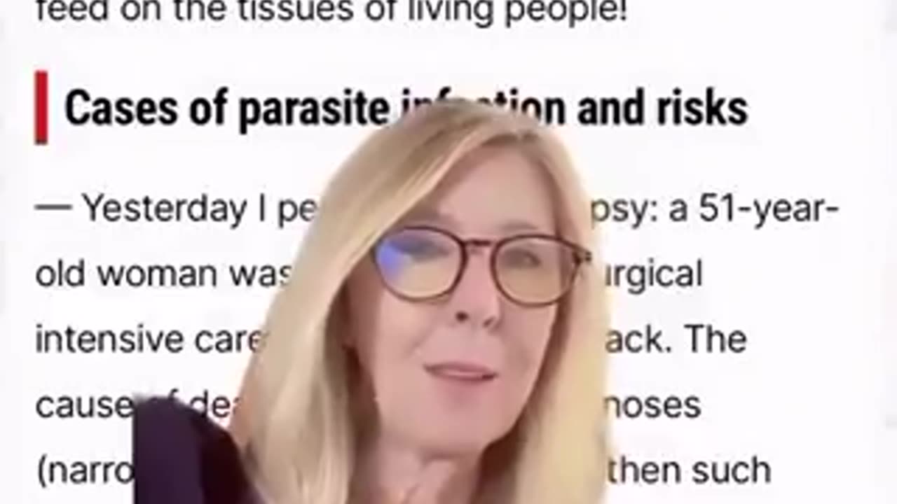 🧐 Autopsy reveals 90 percent of the dead is full of parasites.
