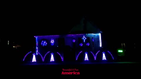 Christmas House with Christmas Music