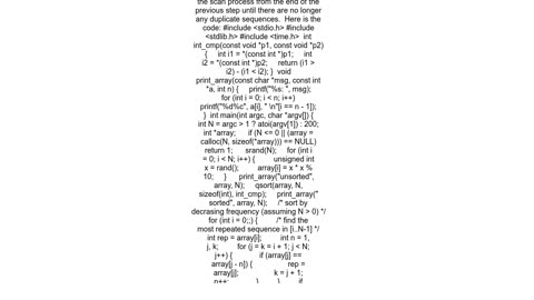 Sort the array in decreasing order of frequency of occurrence of elements in C