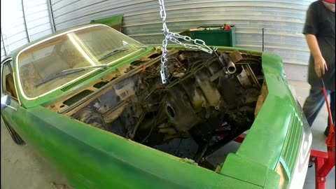 Chevy Vega Part 5 - Engine finally out