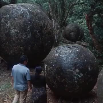 PERFECTLY CARVED GIANT BALLS FROM ANOTHER CIVILIZATION
