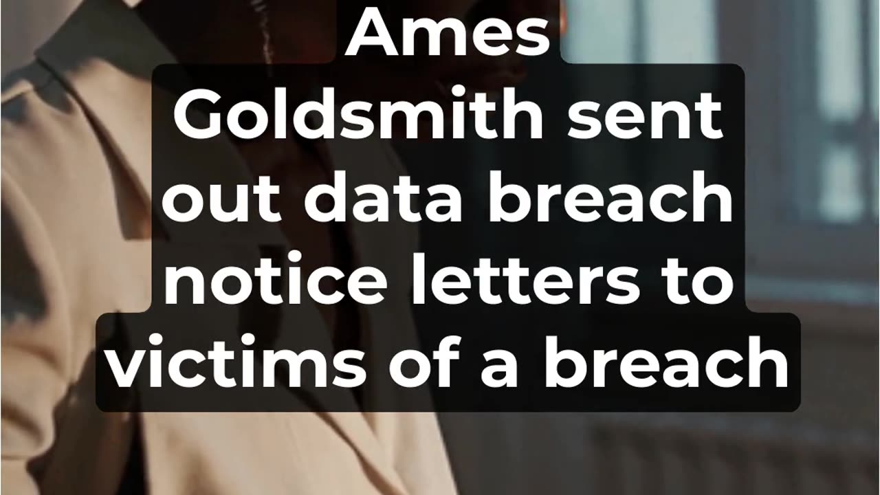 Ames Goldsmith data breach - If you received a notice from Ames Goldsmith you might be owed cash!