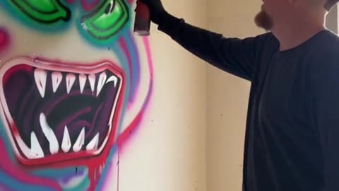 MONSTER SPRAY PAINT ART