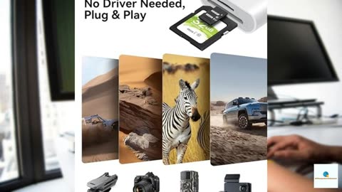 SD Card Reader for iPhone and iPad, Dual Connector