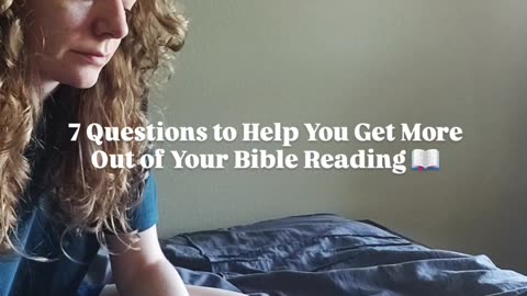 Ask These Questions When You Read Your Bible 👇