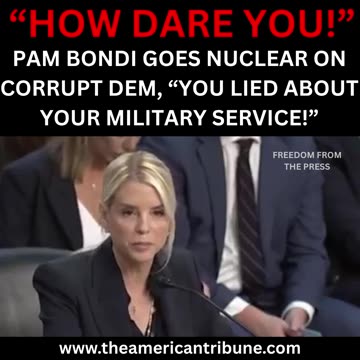 "HOW DARE YOU!": Bondi Erupts On Two-Face Dem, Exposes Him For Lying About Military Service