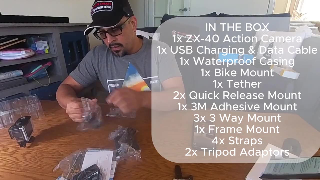 Zero X ZX-40 Action Camera - Full Unboxing & Accessories (More information in the links below)