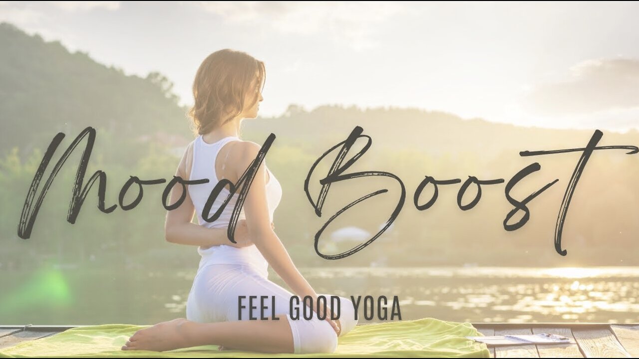 Boost your mood in just minutes 😊 | Feel good home yoga flow and breathwork 🧘🏻‍♀️💓