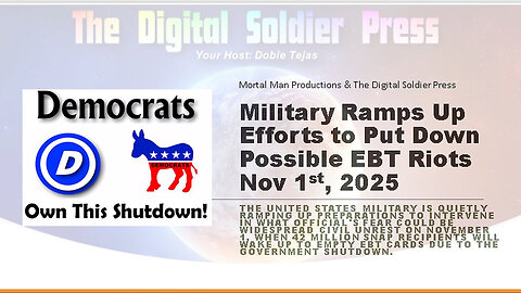 Military Ramps Up Efforts to Put Down Possible EBT Riots Nov 1