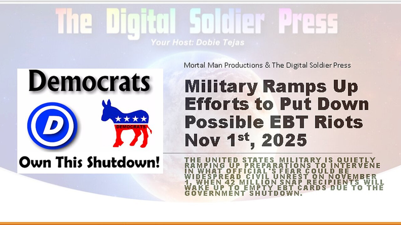 Military Ramps Up Efforts to Put Down Possible EBT Riots Nov 1