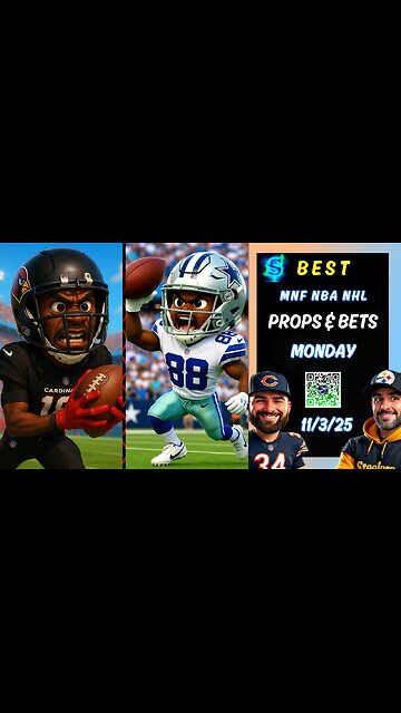 🏈 Cardinals vs Cowboys Picks | NFL Week 9 Monday Night Football | NBA PROPS | NHL PICKS | PRIZEPICKS
