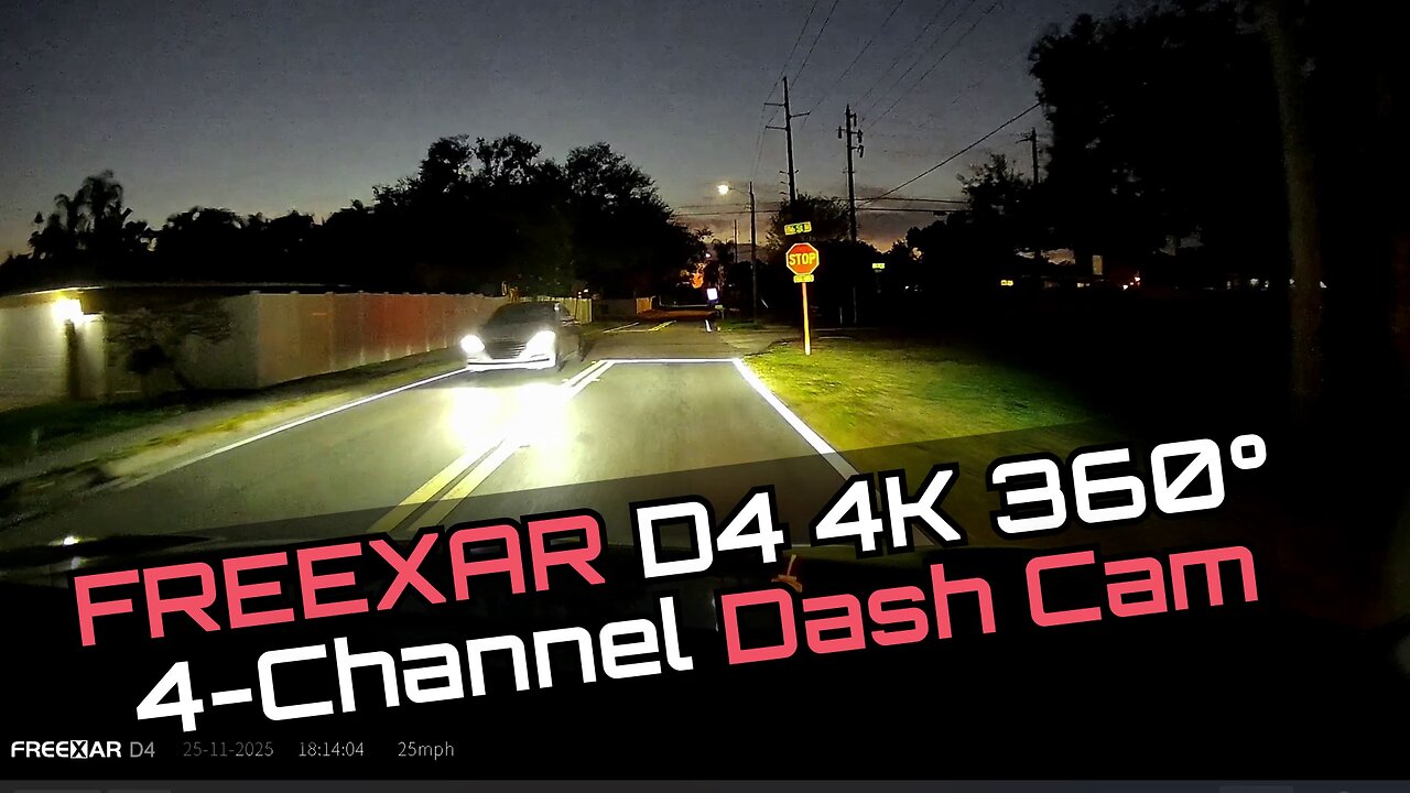 FREEXAR D4 4K 360° Dash Cam – Full 4-Channel Unboxing & Review