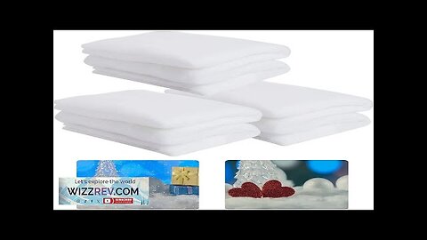 3 Pack 3 x 8 Ft Fake Snow Blanket Thickened Christmas Faux Review