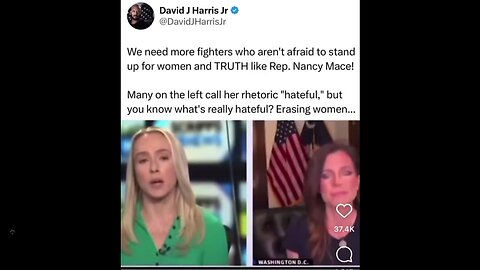 Nancy Mace is a Strong voice for women’s rights! The Left does not get science