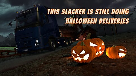 This slacker is still doing Halloween deliveries 🎃😱