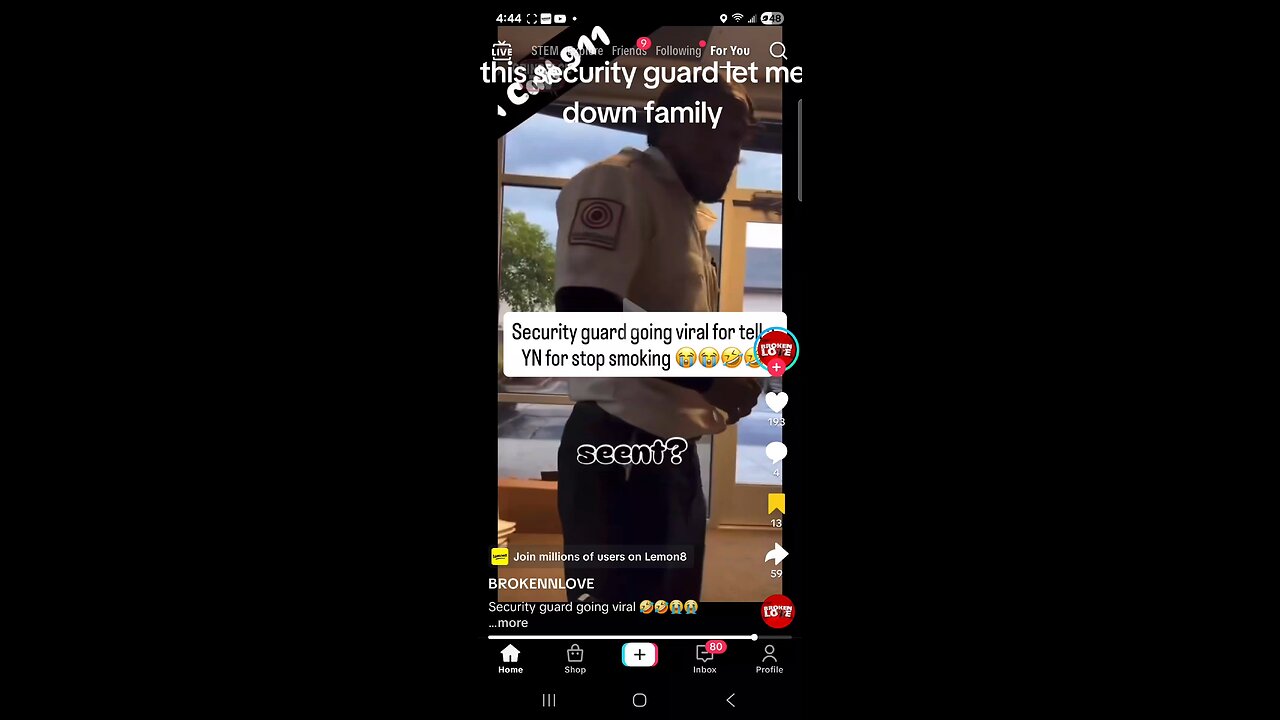 security guard goes viral after goons pull gun on him