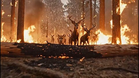 Epic Blaze Rescue: Heroes Saving Wildlife from Raging Flames! 🔥🐘🦌