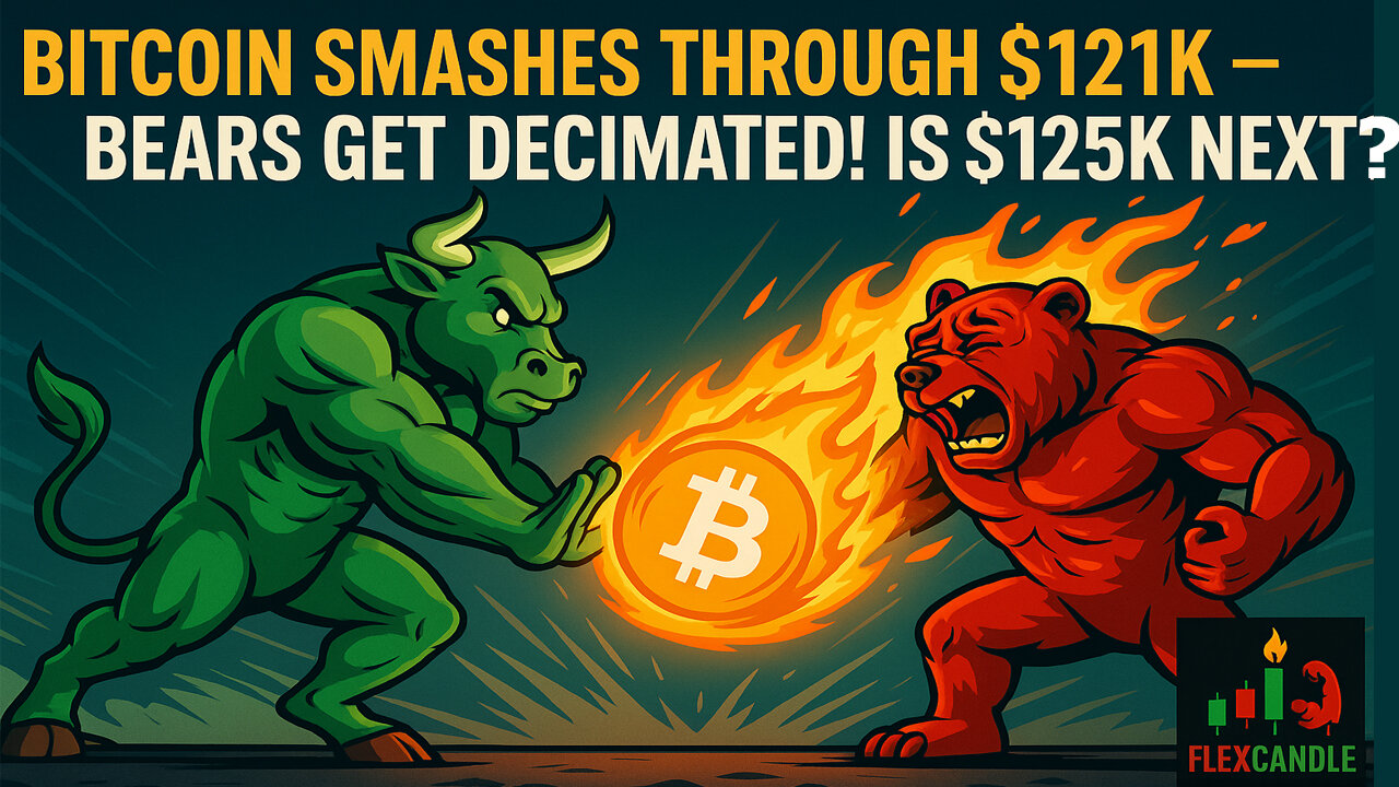 Bitcoin Smashes Through $121K Final Push to $125K?! Cup & Handle Victory or Cool-Off Coming? EP.169