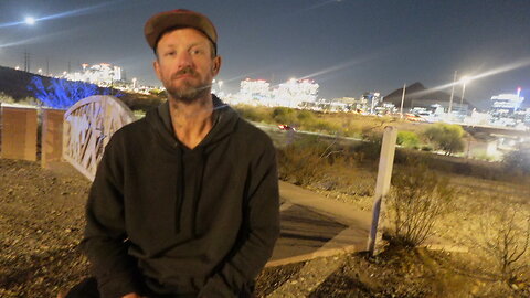 Kenny- 37 and says " I love being homeless, I get to wake up and do whatever I want"