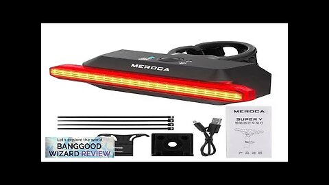 MEROCA Super V Smart Brake Sensing Bike Taillight 500mAh Battery 6 Lighting Review