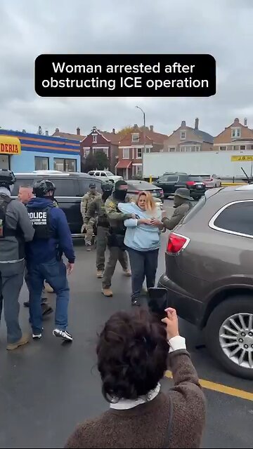 Ice arrests woman