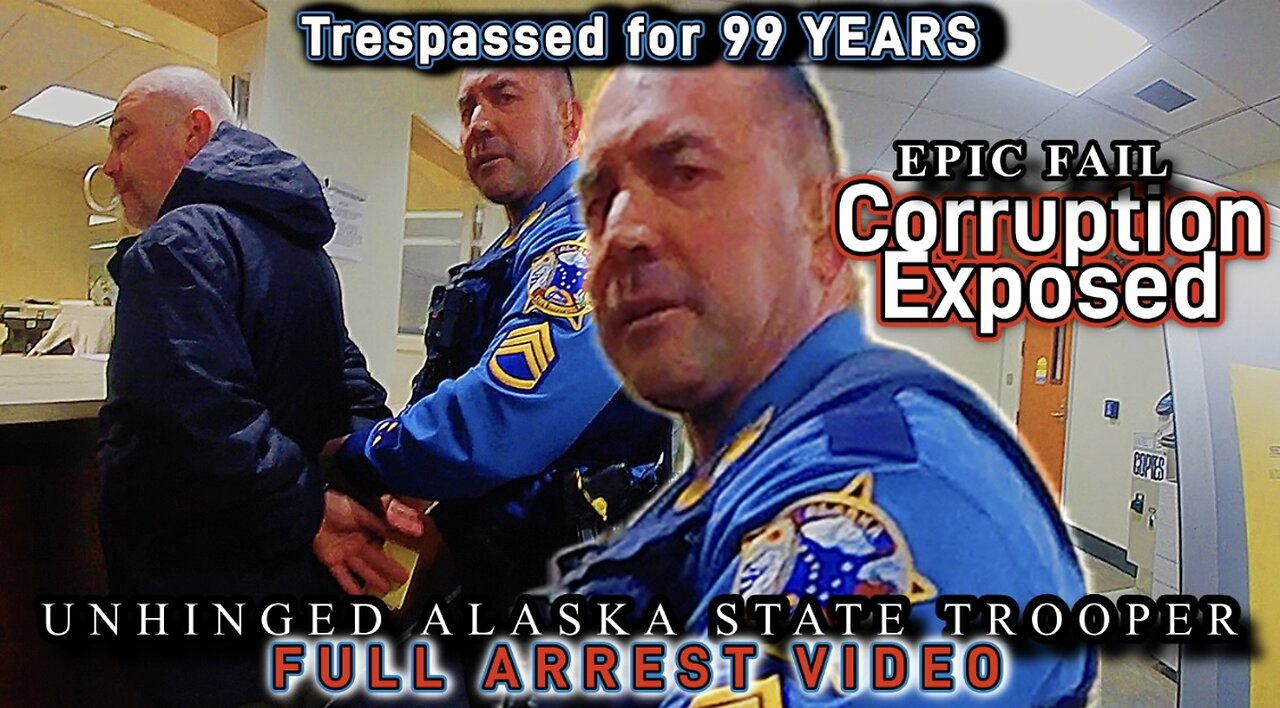 (MUST SEE) CRAZY: UNHINGED ALASKA STATE TROOPER!! FULL ARREST VIDEO!! #brainless #police #government