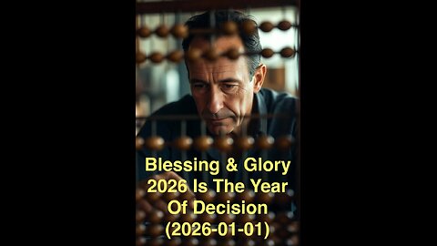 Blessing & Glory 2026 Is The Year Of Decision (2026-01-01)