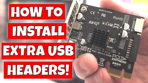 How To Add USB 3.0 Type A or Type C Internal Header To Motherboard With Cheap PCIe Card
